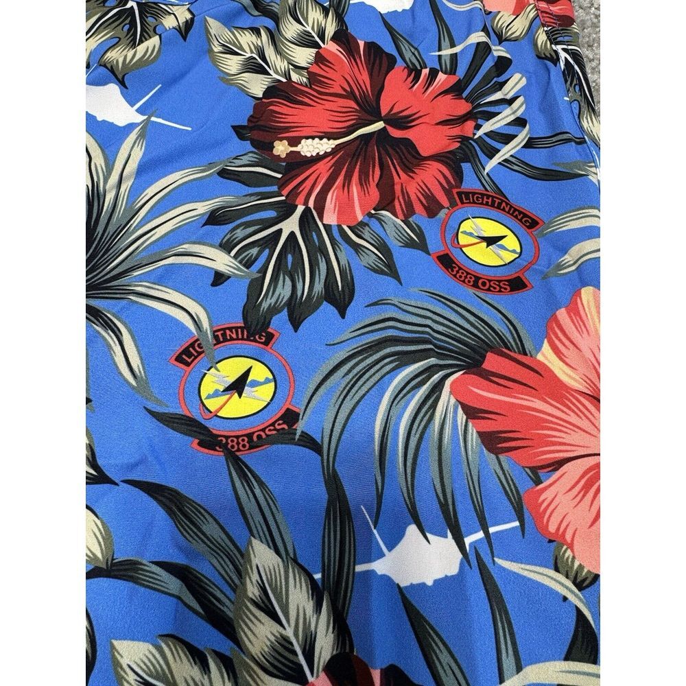 Twisted Toucan‎ Air Force Lighting 388 OSS Short Sleeve Button Shirt XL